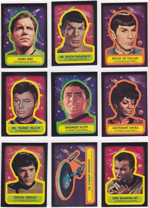 Note the alternative show title on the deforest kelley card: Star Trek: The Original Topps Trading Card Series Book - Brian.Carnell.Com