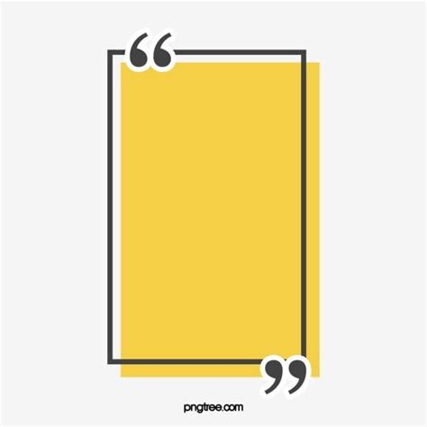 Yellow Rectangle Title, Rectangle Clipart, Vector Png, Quotes PNG ...