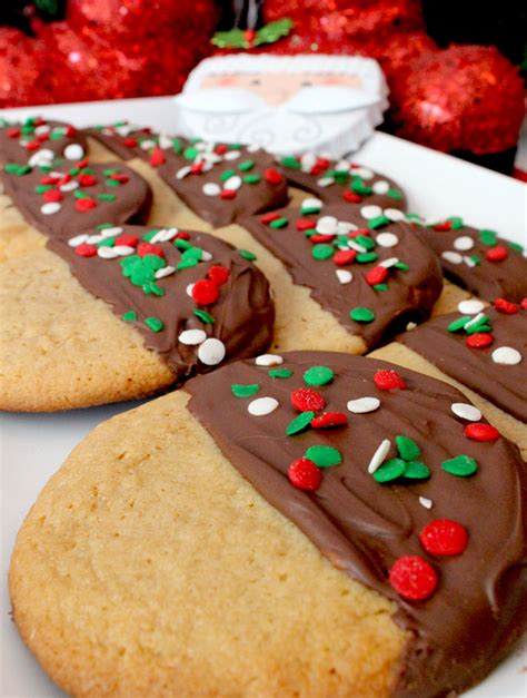 Boil raisins in water for 2 minutes. Chocolate Dipped Peanut Butter Christmas Cookies - Two Sisters