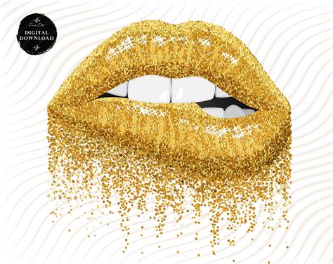 Dripping Lips Glitter Lips Clipart Lips Sublimation Designs Etsy