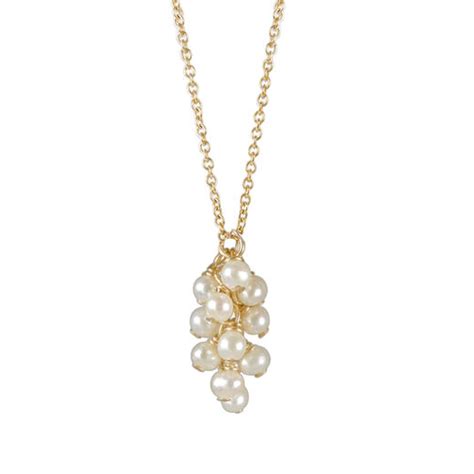 Pearl Cluster Pendant Necklace By Mounir Vanda Shop