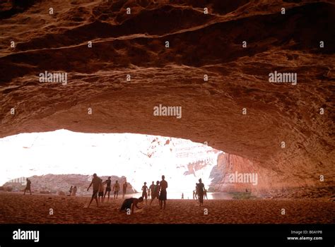 The Redwall Cavern A Giant Cave In The Walls Of The Grand Canyon Seen