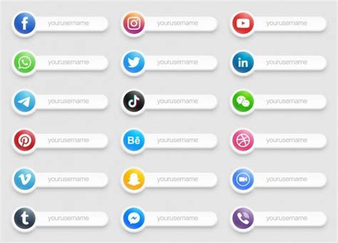 Button Clipart Transparent Png Hd Social Media Buttons Png And Modern