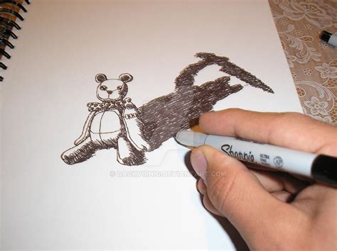 Drawing Creepy Teddy Bear By Dackvirnig On Deviantart