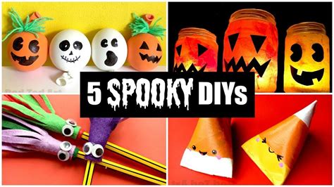 5 Best And Spooky Halloween Diys For Kids Easy Halloween Crafts Youtube