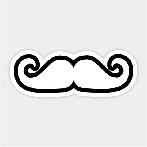 Mustache Mustache Sticker Teepublic
