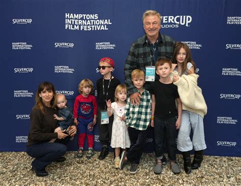 Alec Baldwin & Hilaria Baldwin Bring All 7 Kids To Hamptons Film