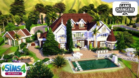 The Sims 4 Speed Build Get Famous Mansion Youtube