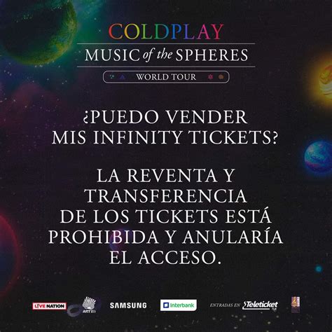 Coldplay En Lima Pondr A La Venta Los Infinity Tickets Qu Son Y Por