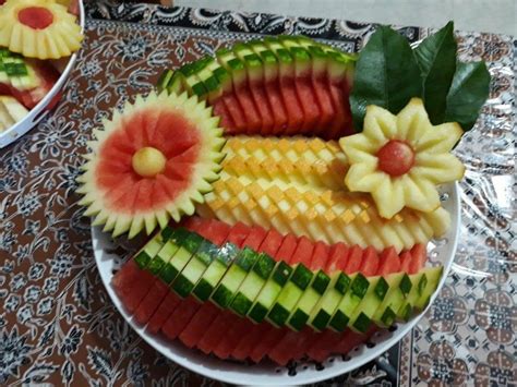 Dİy Creative Cooking Fruit Platter Designs Food Carving Food
