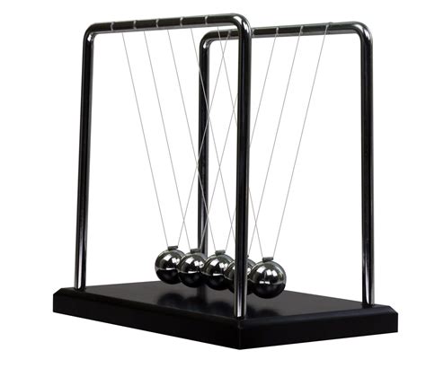 classic newtons cradle balance balls science psychology puzzle desk fun gadget with black wooden