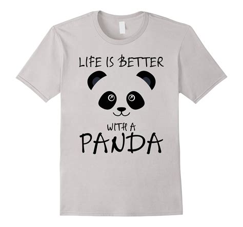 life is better with a panda cute panda bear t shirt anz anztshirt