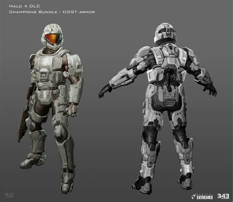 Artstation Halo 4 Dlc Odst Armour Cesar Rizo Halo Armor Armor
