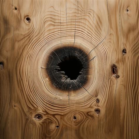 Premium Photo Wood Bullet Hole