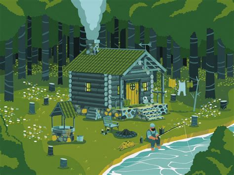 A Little Cabin In The Forest By Crispe Chris Phillips On Dribbble