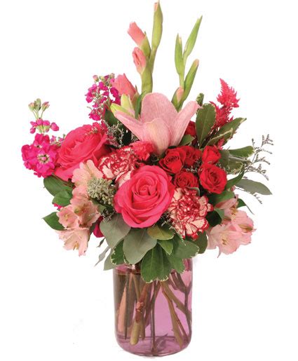 Garden Pink Flower Arrangement In Galloway Nj Galloway Florist Inc