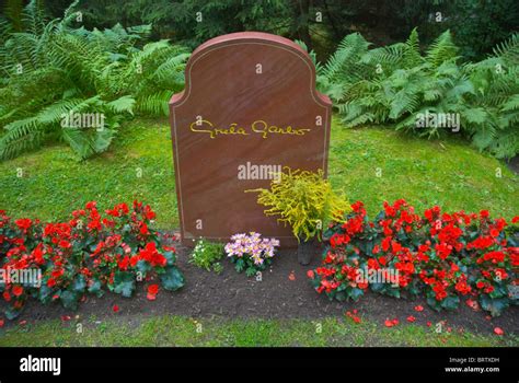 Grave Of Greta Garbo At Skogskyrkogården The Unesco Protected Cemetery