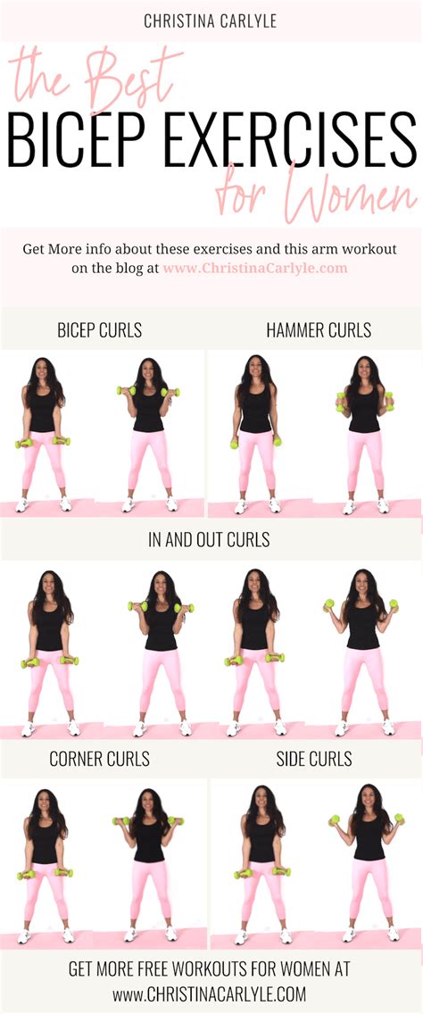 The Best Bicep Workout And Exercises For Women Best Bicep Workout Bicep Workout Women Biceps