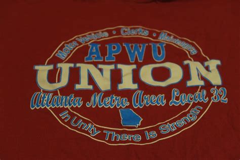 Vintage Apwu American Postal Workers Union Local 32 Atlanta Shirt Grailed