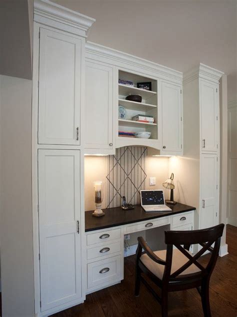 This means when you get an idea to add some storage, you can do it immediately with in stock cabinets from the hardware store. Well designed space | Home office cabinets, Home office ...