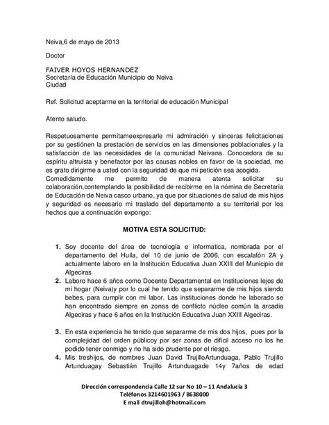 Modelo Carta De Solicitud De Reintegro Pdf Images