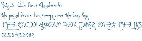 Free commercial fonts to download. P22 Da Vinci Backwards Font - Free Fonts Download - Fonts2k.com