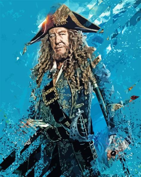 Hector Barbossa Pirates Of The Caribbean Paint By Number Numpaints
