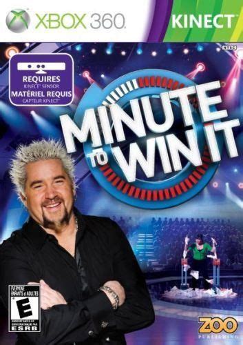 Minute To Win It Xbox 360 Kinect Nib Zoo Publishing Nip Nbc Guy Fieri