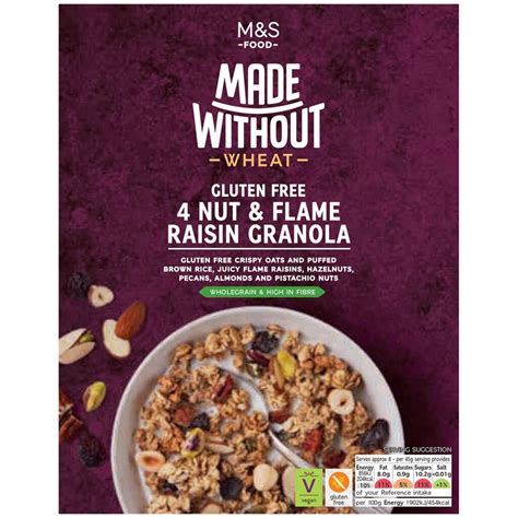 Marks And Spencer Made Without 4 Nut And Flame Raisin Granola Ntuc Fairprice
