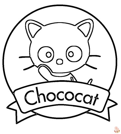 Chococat Coloring Pages Imprimible Gratis Y Fácil Para Niños