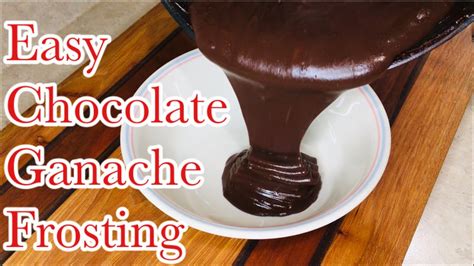 Chocolate Ganache With Cocoa Powder Chocolate Frosting Recipe Youtube