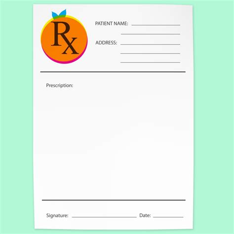 Blank Prescription Form Template Unique Blank Physician Order Form Pdf