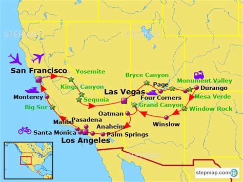 Stepmap Southwest Landkarte Für Usa