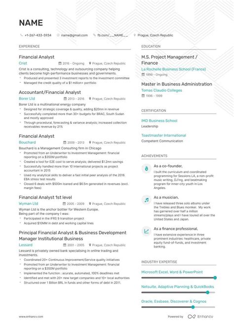 Accounting finance resume examples for job seekers who want to get inspired by the success stories of thousands of subscribers. Entry-Level Financial Analyst Resume Examples, Skills, Templates & More for 2020
