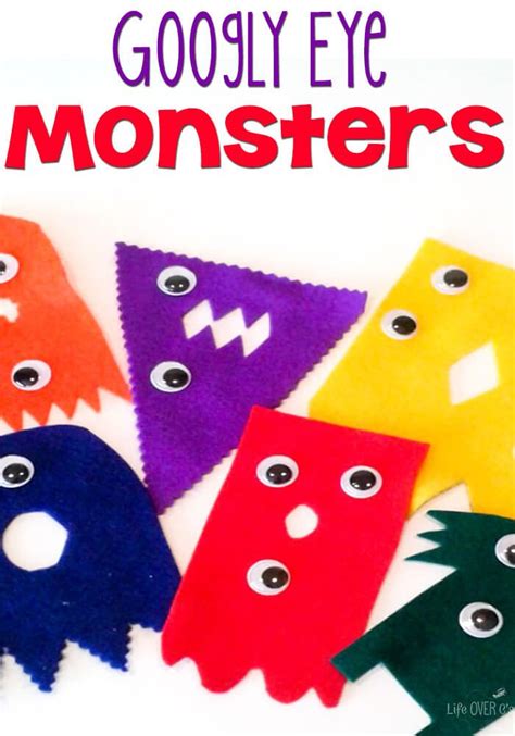 Googly Eye Monster Number Match Life Over Cs Preschool Arts And