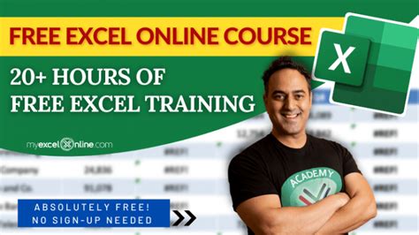 Free Excel Online Course 20 Hours Beginner To Advanced Course