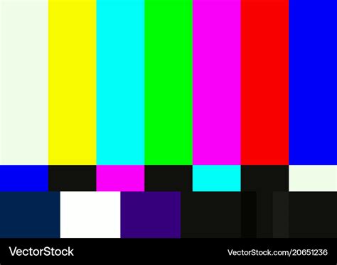 Television Color Test Pattern Royalty Free Vector Image