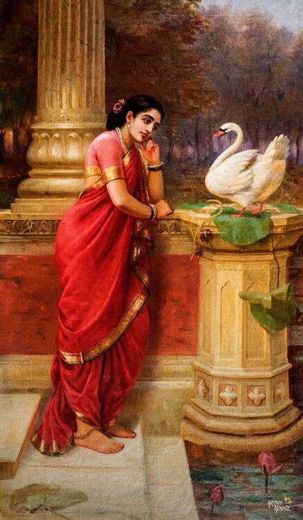 Am Ir 069—damyanti Hans—raja Ravi Varma Artsymouse