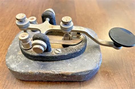 Speed X Straight Telegraph Key Ham Radio Cw Morse Code Vintage Heavy
