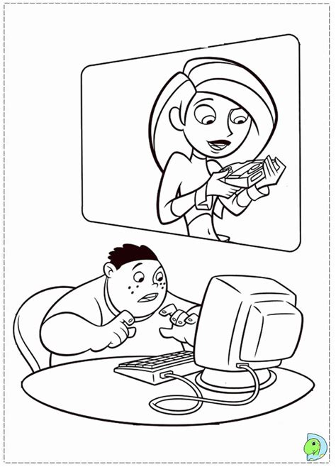 Kim Possible Coloring Pages Books Free And Printable