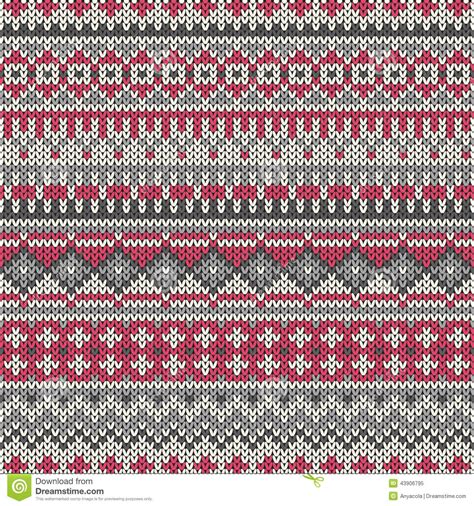 Seamless Knitted Pattern In Traditional Fair Isle Style Eps Available