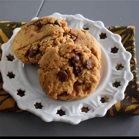 Homemade Brown Butter Peanut Butter Chocolate Chip Cookies Food