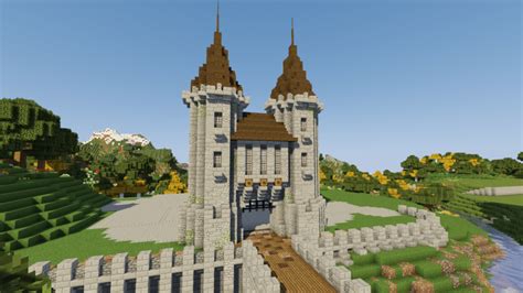 How To Build A Castle Minecraft Tutorial Medieval Castle Part 1
