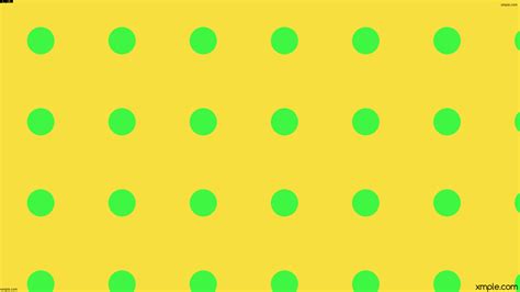 Wallpaper Spots Dots Green Polka Yellow F6df3f 3ff642 300° 100px 300px