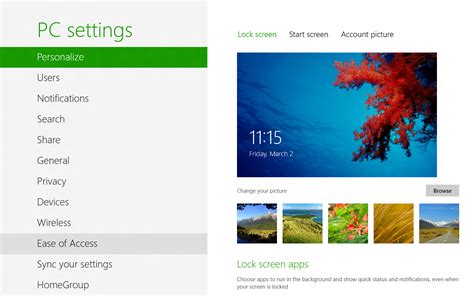 Windows 8 Consumer Preview Pc Settings Personalization Options