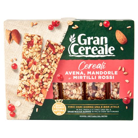 Gran Cereale Barrette Di Cereali Mandorle E Mirtilli Rossi G