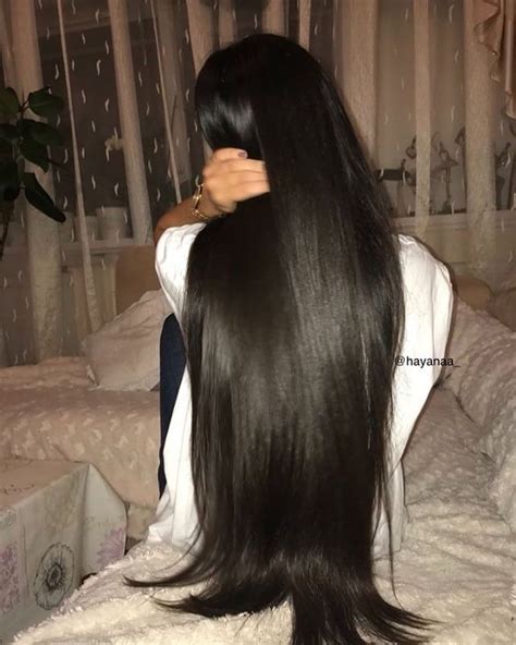 Ig Previously Hayanaa Color Black Length Tailbone Super Silky And