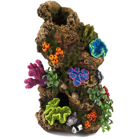 Top Fin Coral Aquarium Ornaments Shipwrecks Top Fin Ship With Led
