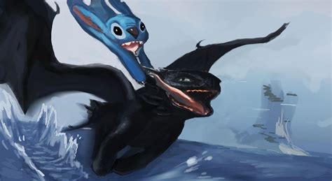 Stitch And Toothless Dreamworks Characters Disney And Dreamworks