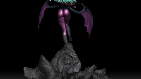 Morrigan Aensland Darkstalkers 3D Fanart Render Turntable YouTube